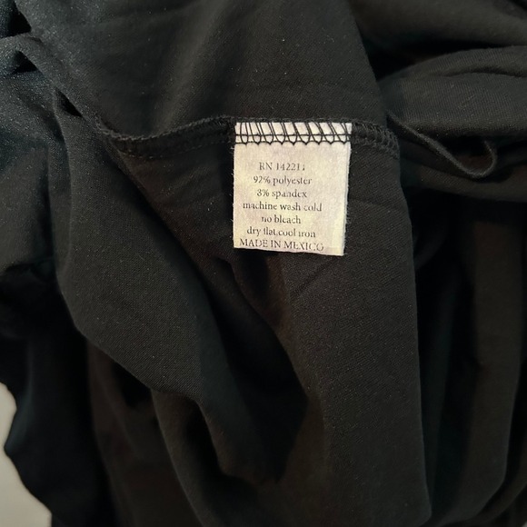 24seven Comfort Apparel Fit and Flare Dress Criss Cross Neck Bell Sleeve S - Picture 7 of 8